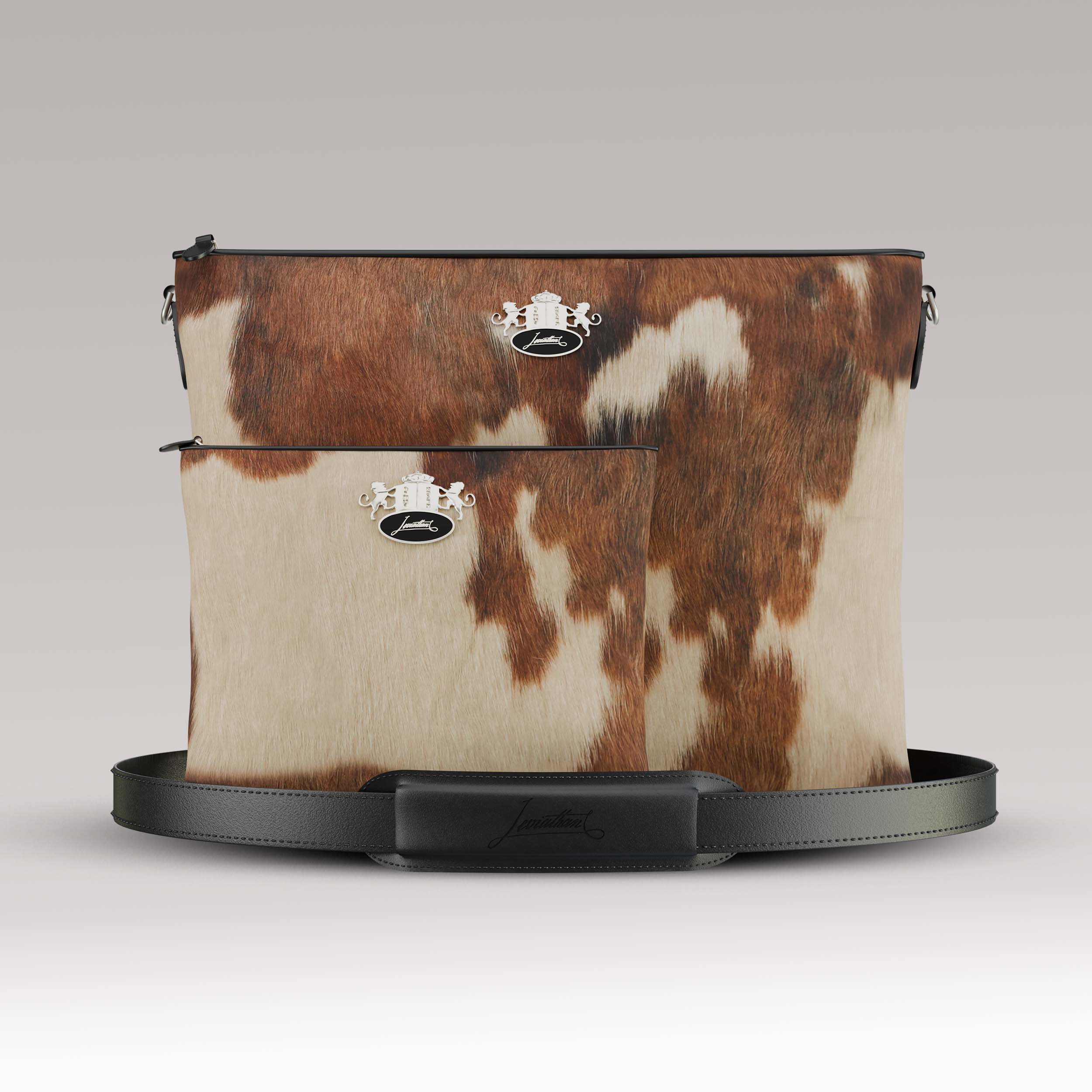 Tallit and Tefillin Set Fur - Tricolor Gunmetal - Crown Collection