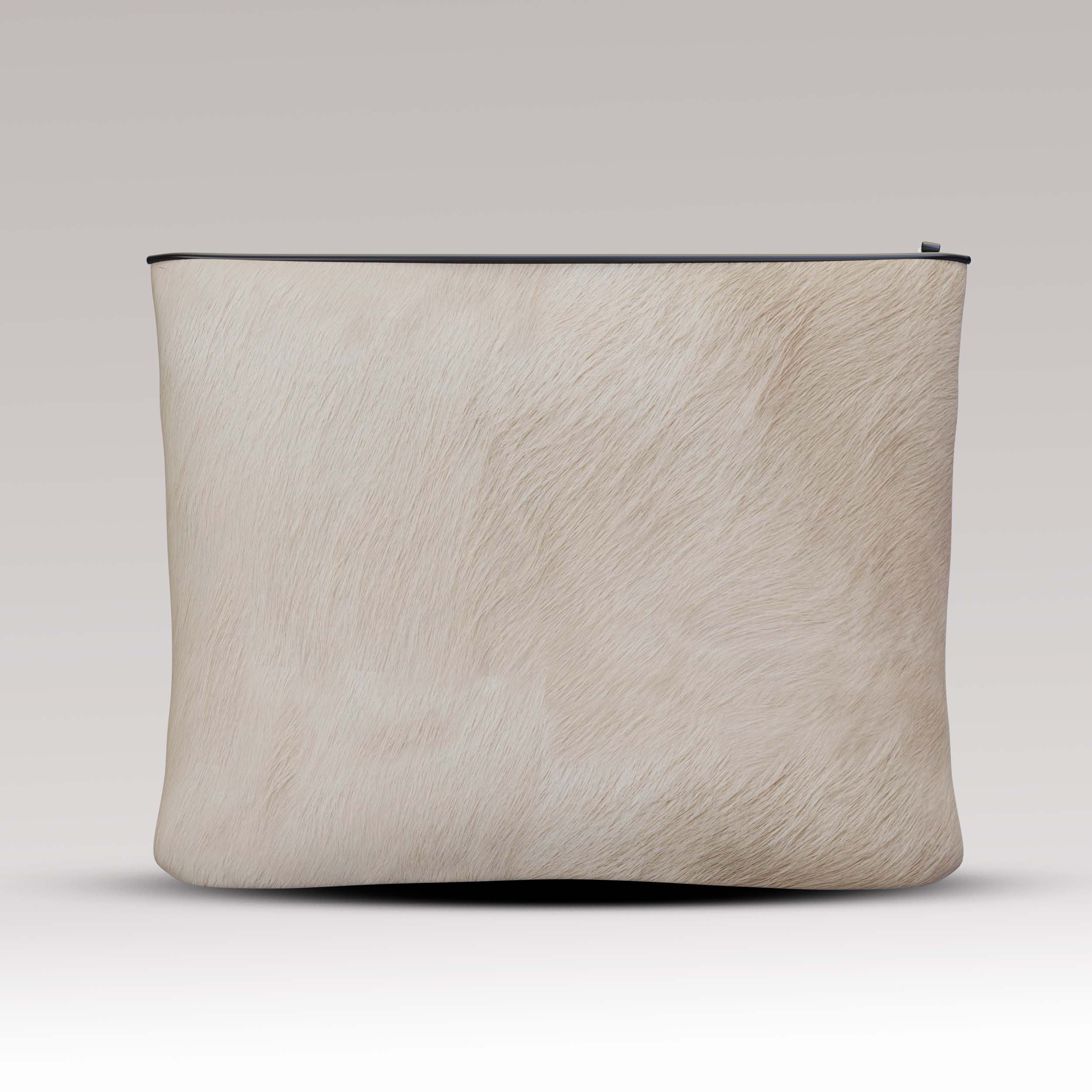 Shabbat Tallit Bag Fur Cowhide White - Crown Collection