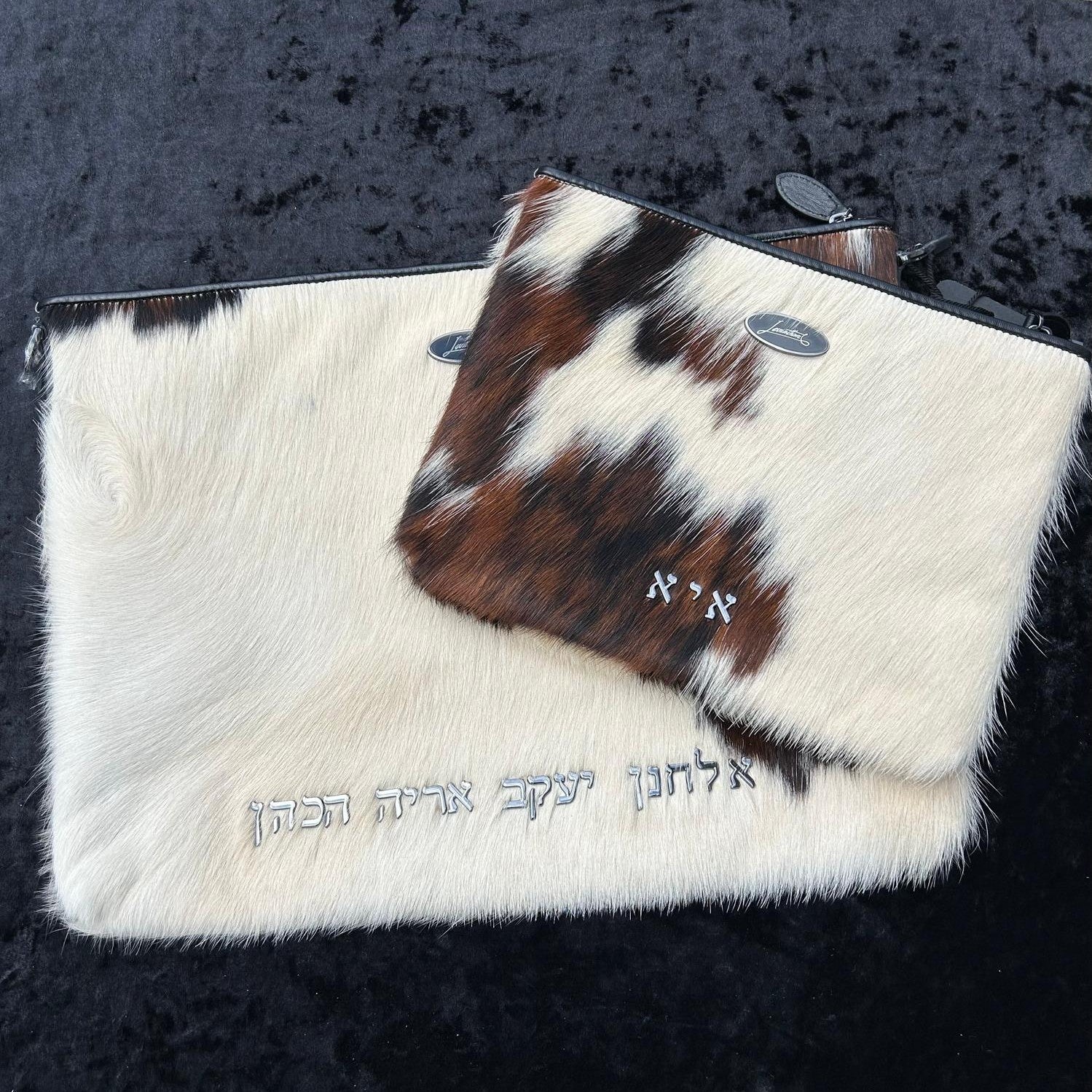 Tallit and Tefillin Set Fur - Black
