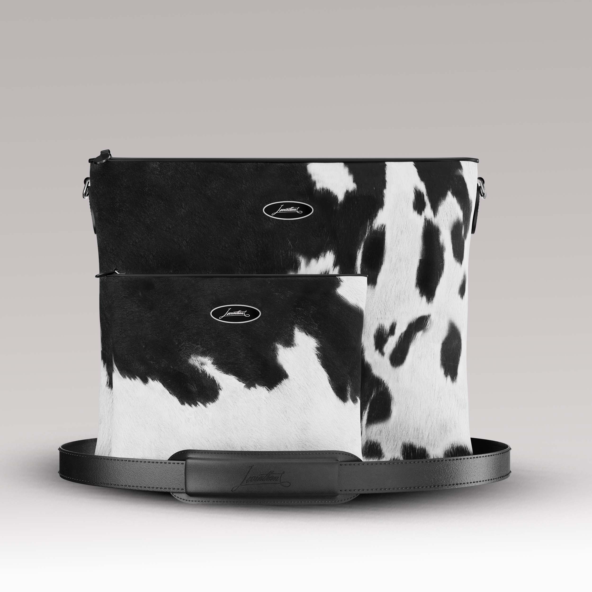 Tallit and Tefillin Set Fur - Black and White