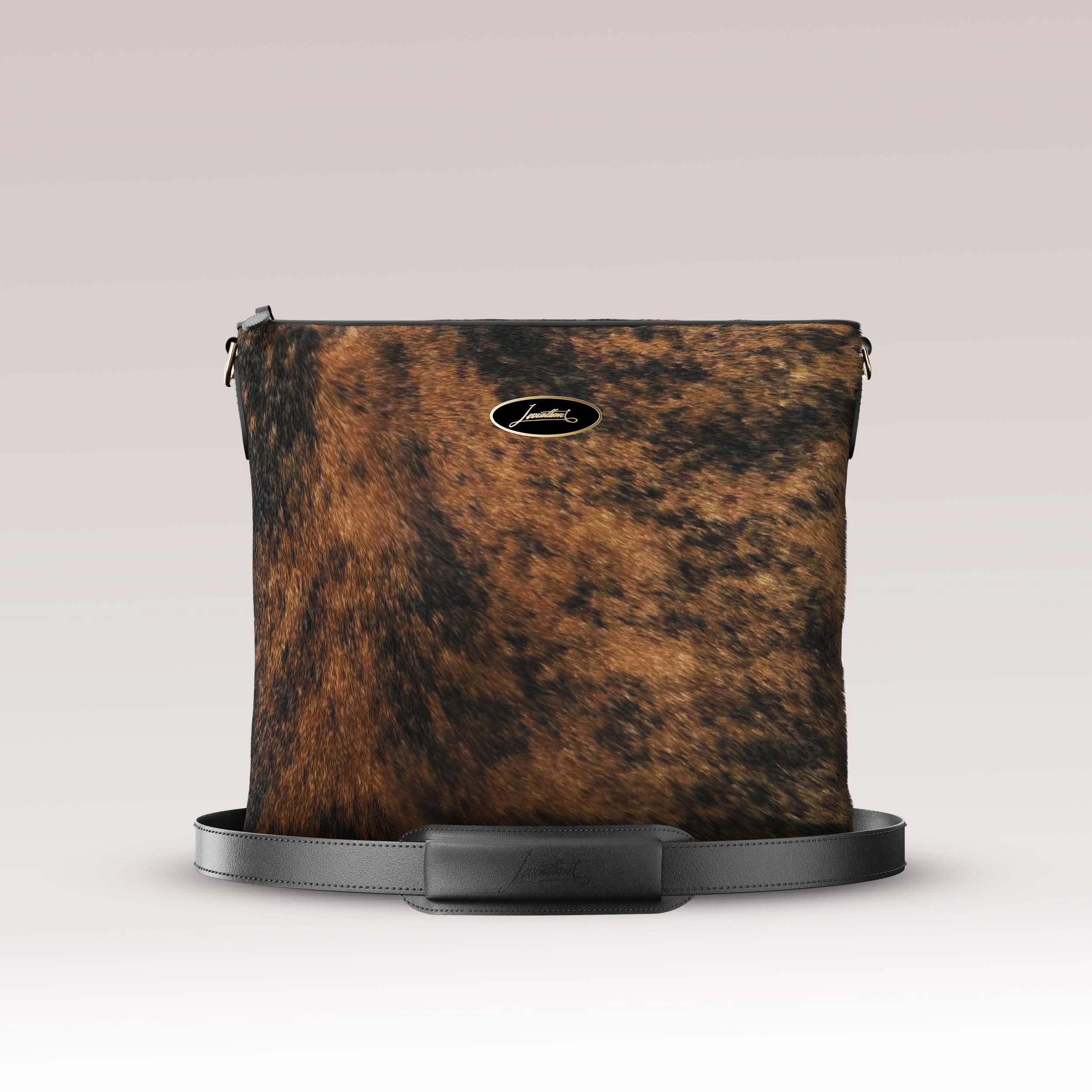 Tefillin Bag – Fur – Brindle Tiger Cowhide
