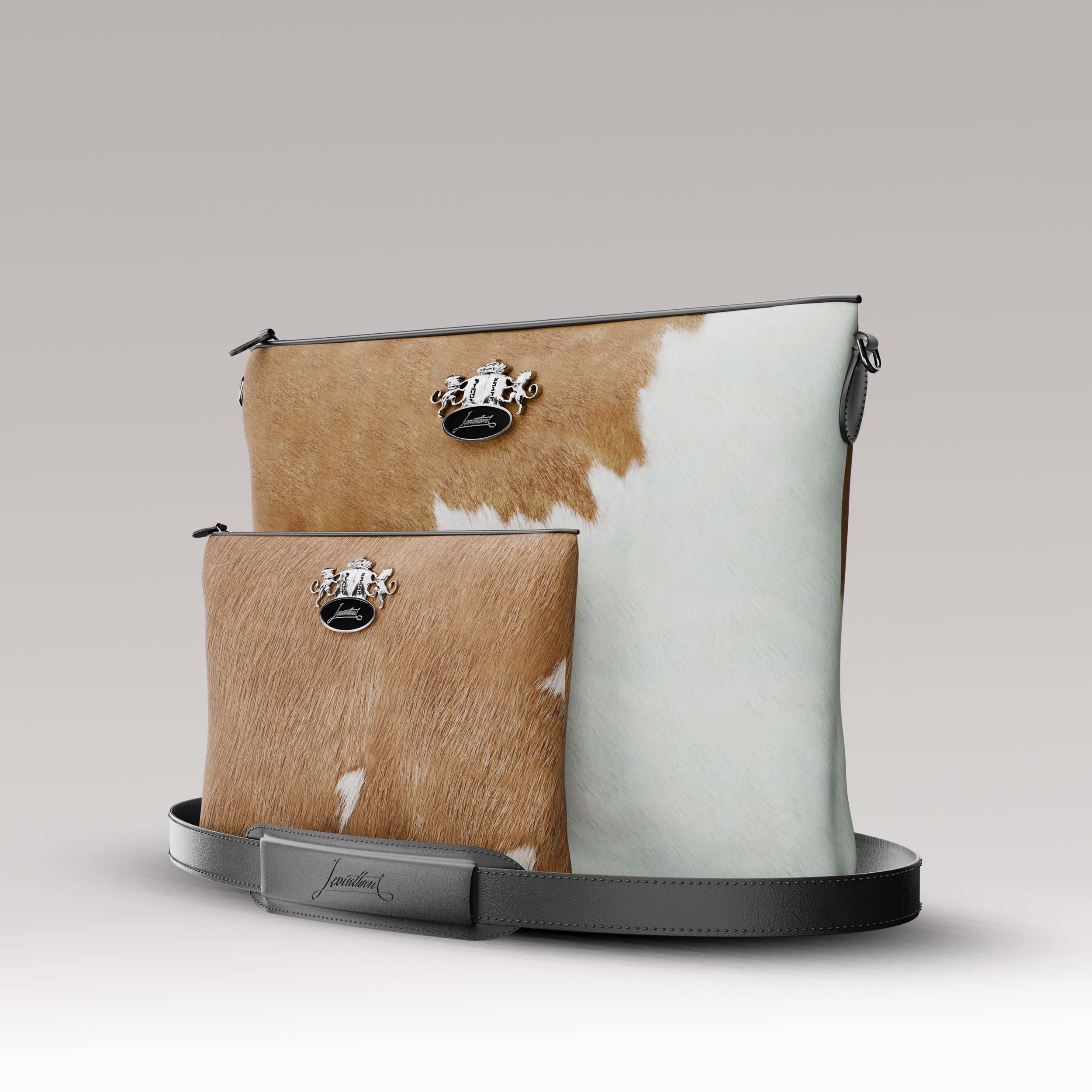 Tallit and Tefillin Set Fur - Brandy - Crown Collection