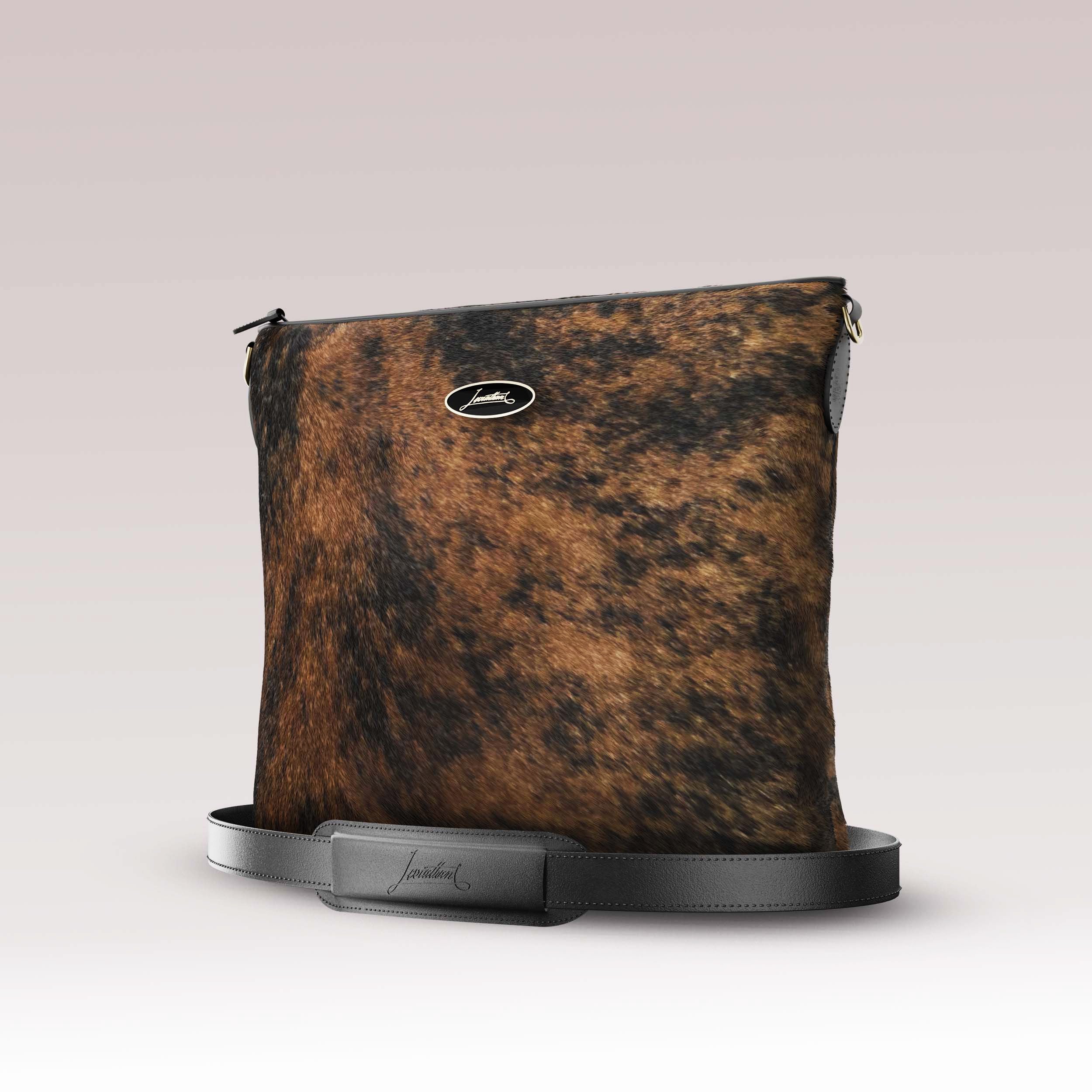 Tefillin Bag – Fur – Brindle Tiger Cowhide