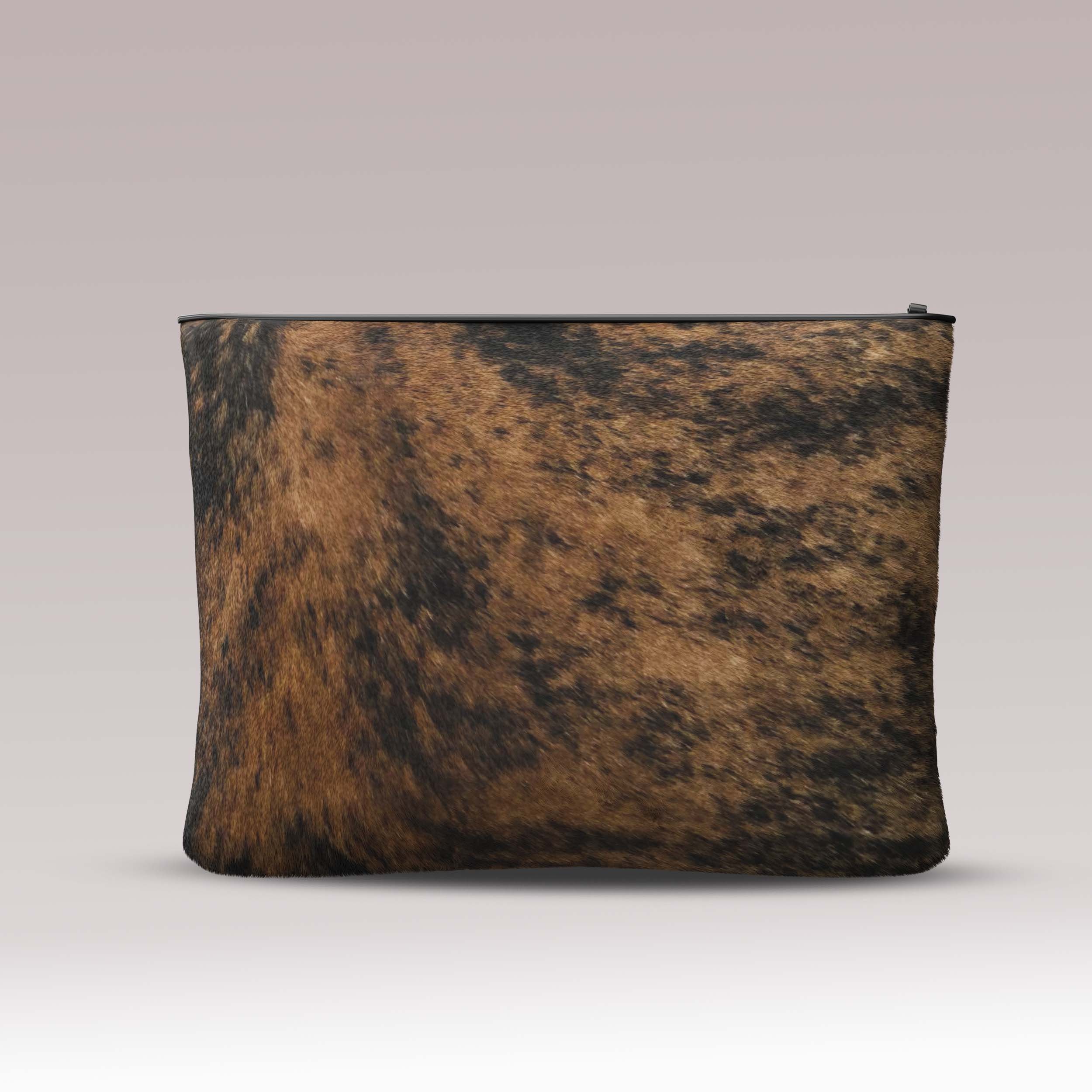 Shabbat Tallit Bag Fur - Brindle Tiger Cowhide - Crown Collection