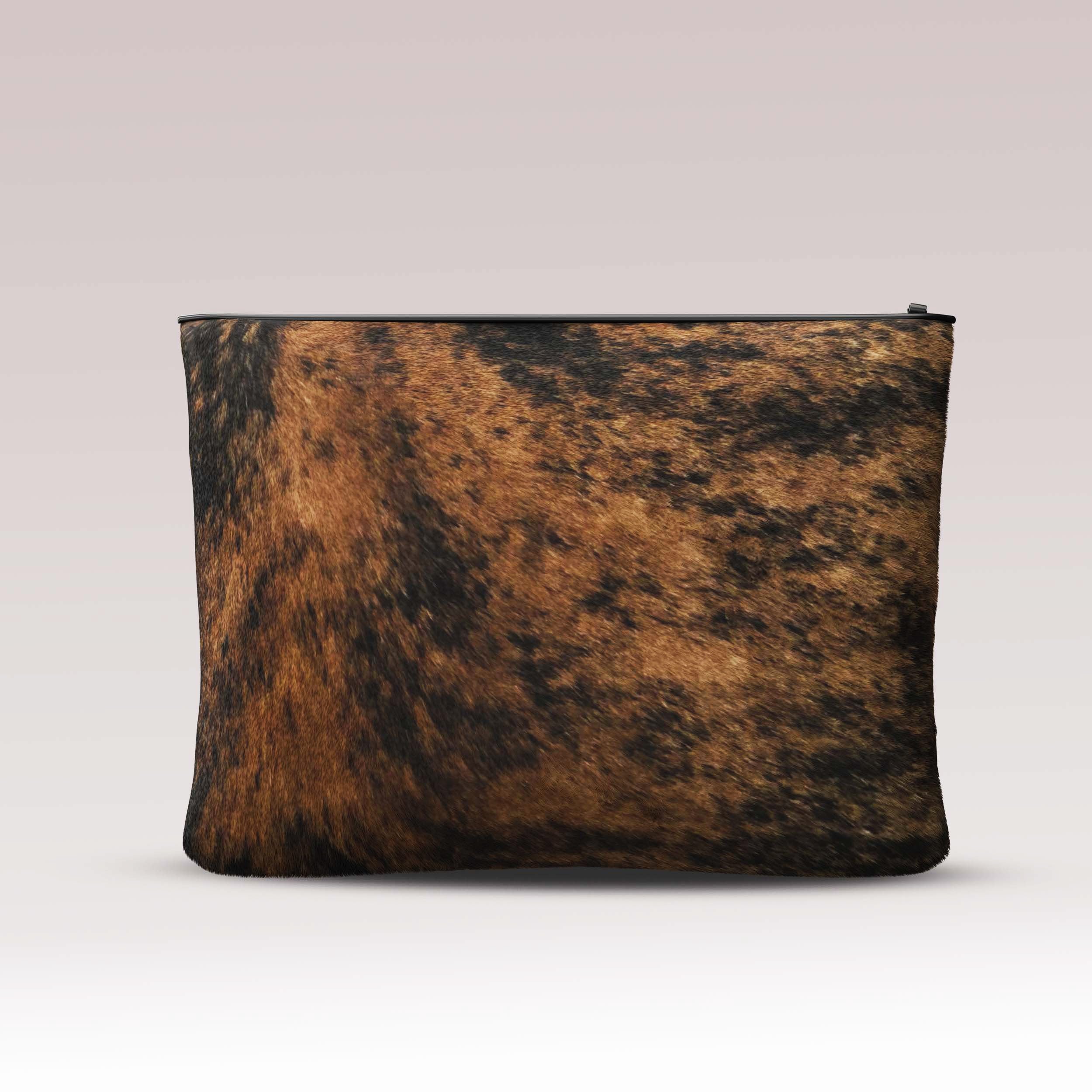 Shabbat Tallit Bag Fur - Brindle Tiger Cowhide - Crown Collection