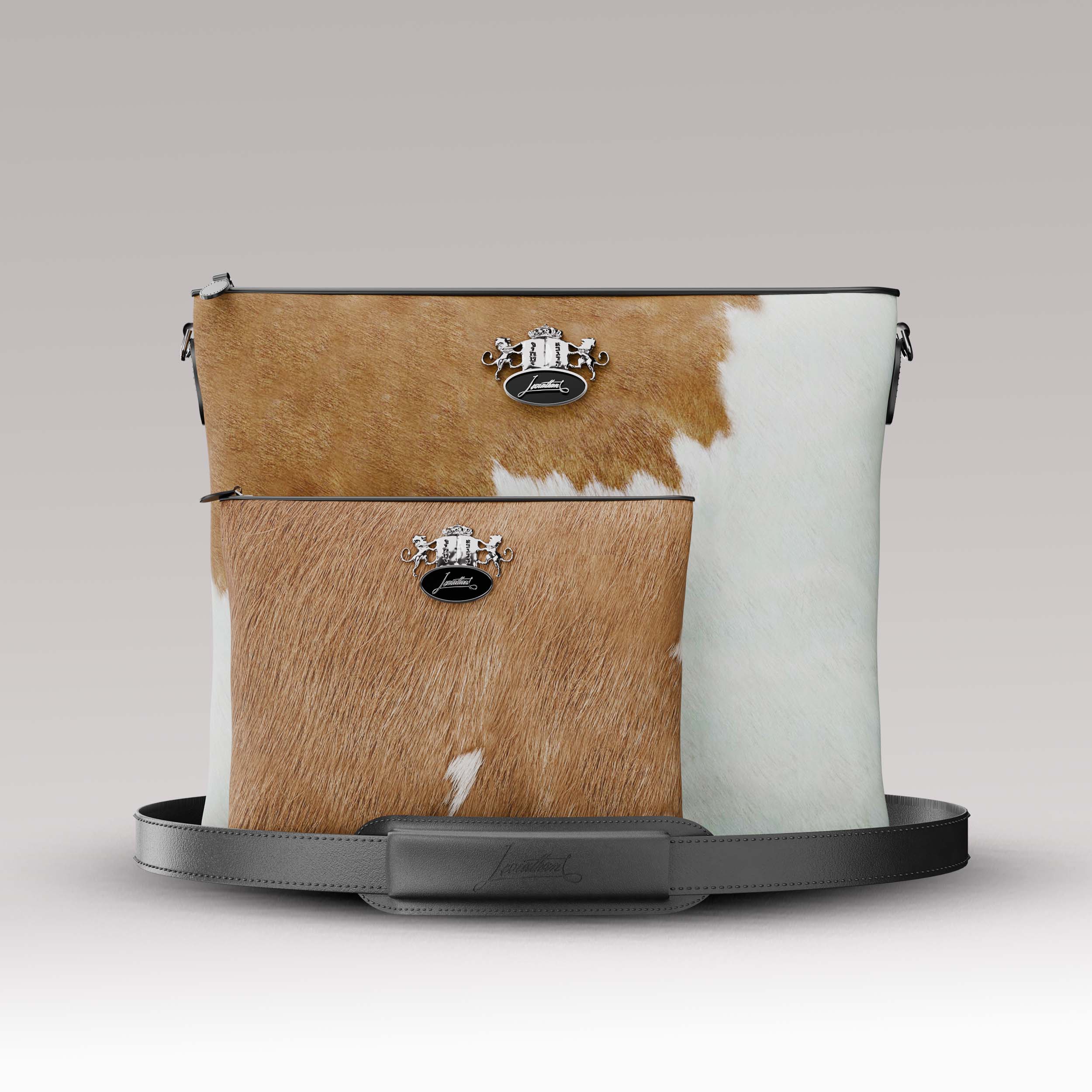 Tallit and Tefillin Set Fur - Brandy - Crown Collection