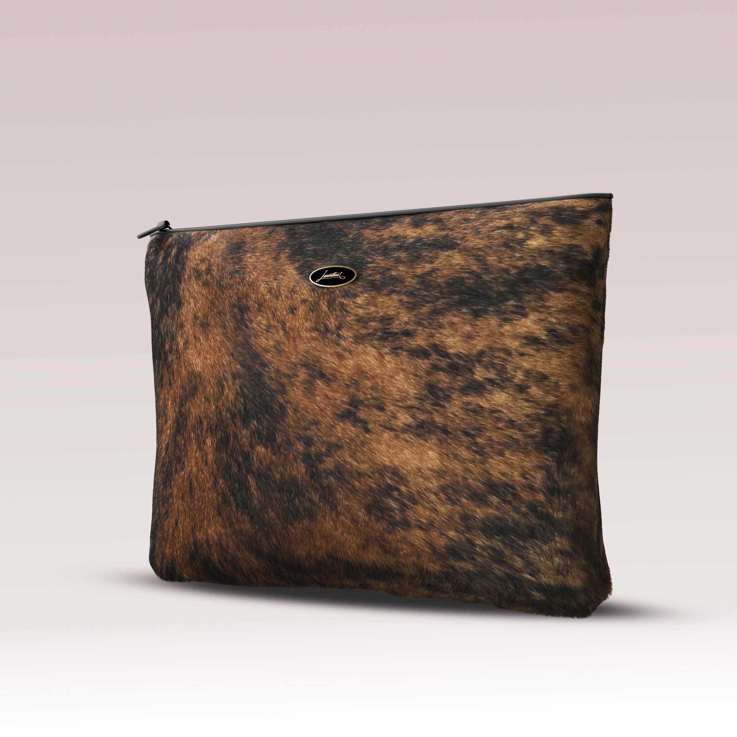 Shabbat Tallit Bag Fur - Brindle Tiger Cowhide