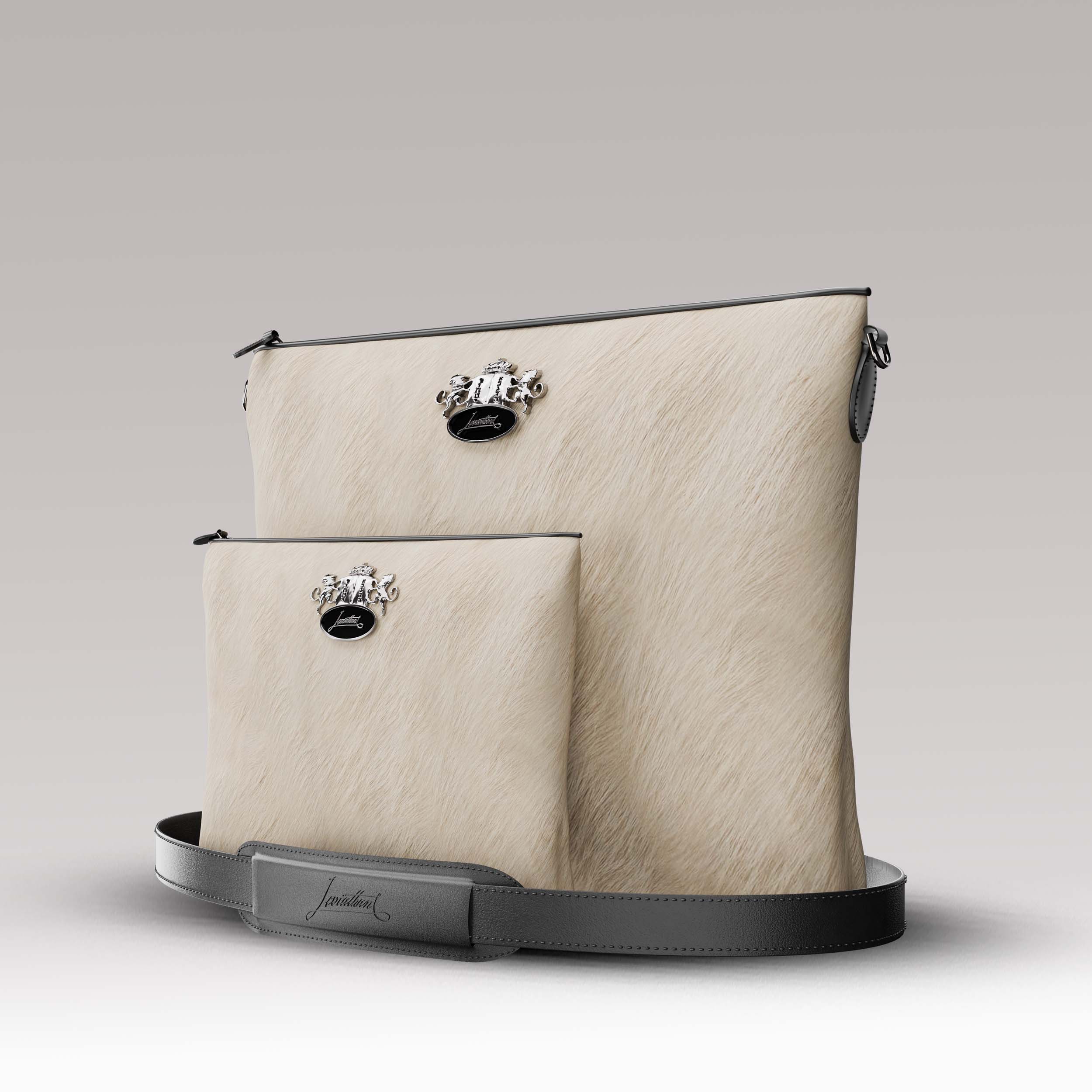 Tallit and Tefillin Set Fur - White - Crown Collection