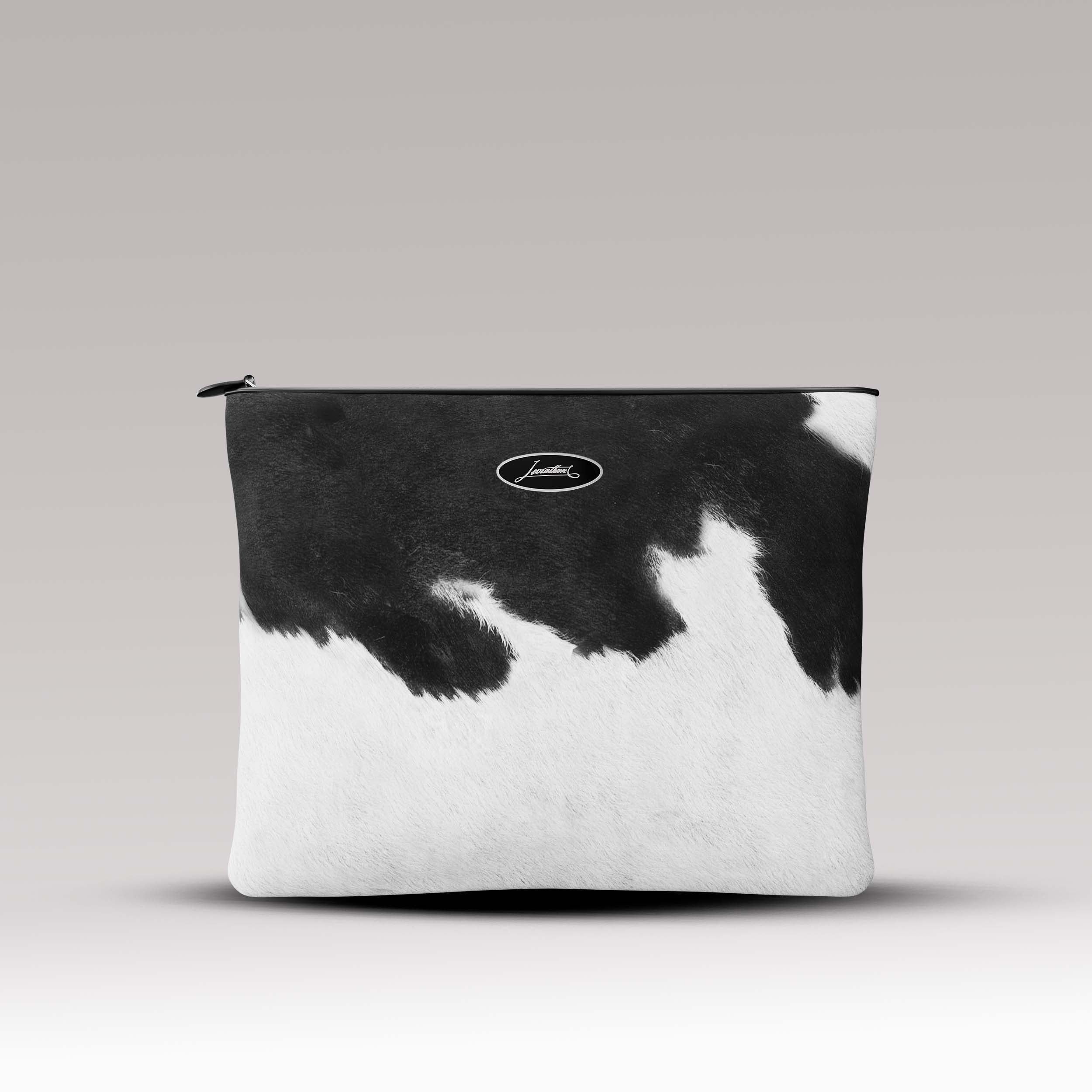 Tallit and Tefillin Set Fur - Black and White
