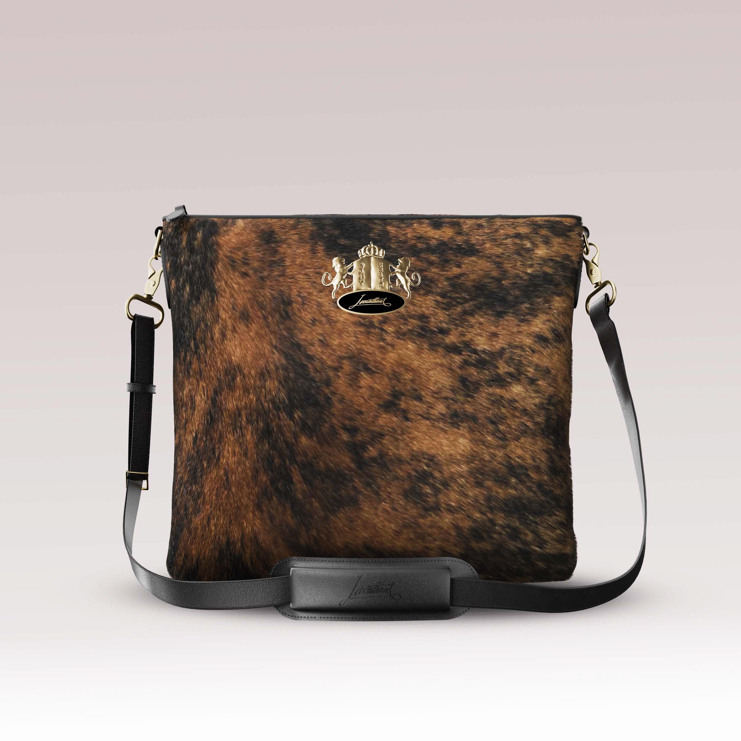 Tefillin Bag – Fur – Brindle Tiger Cowhide - Crown Collection